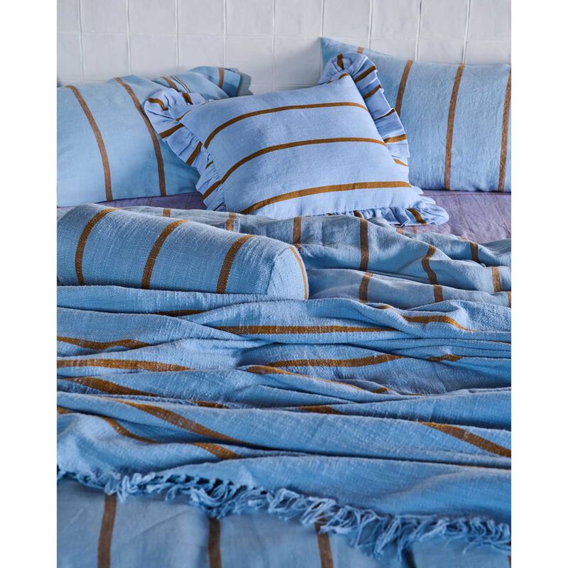 Kip&Co Como Stripe Woven Bolster Cushion image number 2